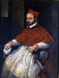 Ritratto del cardinale Roberto Bellarmino (1542 - 1621). Dipinto anonimo. Museo di Roma