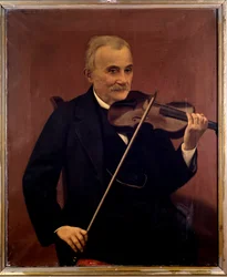 Ritratto di Cesare Emiliani, violinista italiano