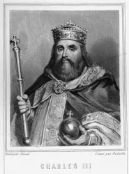 Ritratto di Carlo III (839 - 888), Imperatore d