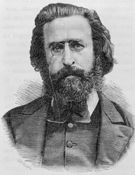 Ritratto di Charles Théophile Ferré (1845 - 1871). Incisione della fine del XIX secolo in 