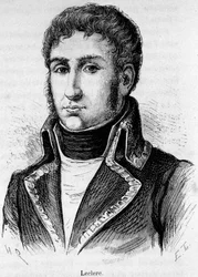Ritratto di Charles Victor Emmanuel Leclerc (1772-1802), generale francese, si unì a Bonaparte all