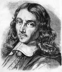 Ritratto di Claude Perrault (1613-1688) architetto, medico e fisico francese. Incisione del 1866