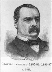 Ritratto di Cleveland Grover (1837 - 1908), statista americano.