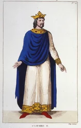 Ritratto di Clotario II (584-628), Re di Neustria e Re dei Franchi.