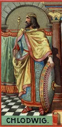 Ritratto di Clodoveo, Re dei Franchi dal 481 al 511 d.C.