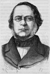Ritratto di Daniele Manin (1804 - 1857). Incisione della fine del XIX secolo in 