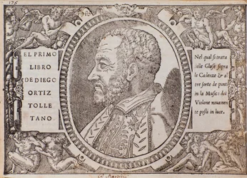 Ritratto di Diego Ortiz Tolletano (Toledano) (xilografia)