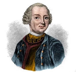 Ritratto di EWALD CHRISTIAN VON KLEIST (1715-1759) poeta tedesco.