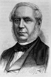 Ritratto di Edouard Drouyn de Lhuys (1805 - 1881). Incisione della fine del XIX secolo in "Histoire de France" di H. Martin