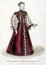 Ritratto di Elisabetta, figlia di Enrico II, re di Francia (1519-1559)