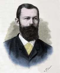 Ritratto di Emil Hermann Fischer. Chimico tedesco