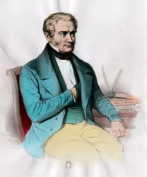 Ritratto di Etienne Cabet (1788 - 1856) teorico socialista francese
