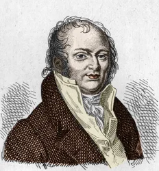 Ritratto di Etienne Geoffroy Saint Hilaire (1772-1844), naturalista francese. Incisione del 1835