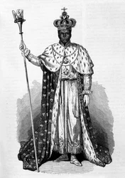 Ritratto di Faustin Soulouque (1782-1867) detto Faustin I, Imperatore di Haiti dal 1847 al 1859 (incisione del 1856)