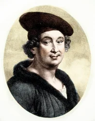 Ritratto di François Villon (1431-63) (incisione)