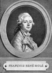 Ritratto di François René Molé (1734-1802). Attore francese.