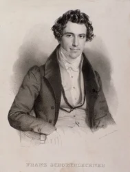 Ritratto di Franz Schoberlechner (incisione)