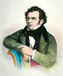Ritratto di Franz Schubert, compositore austriaco