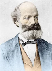 Ritratto di Friedrich August Kekulé von Stradonitz chimico tedesco