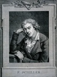 Ritratto di Friedrich von Schiller, poeta e drammaturgo tedesco