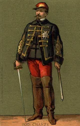 Ritratto del Generale Chanzy (1823 - 1883) Cromolitografia della fine del XIX secolo.