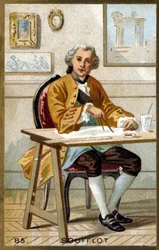 Ritratto di Germain Soufflot (1713 - 1780), architetto francese (cromolitografia della fine del XIX secolo)