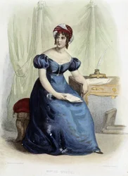 Ritratto di Germaine Necker, Baronessa di Stael Holstein (Madame de Stael) (1766-1817)