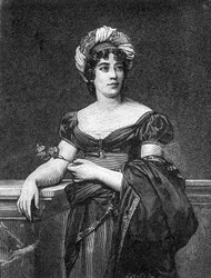 Ritratto di Germaine Necker, Baronessa di Staël-Holstein, conosciuta come Madame de Staël, scrittrice francese