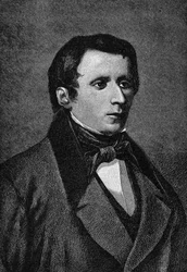Ritratto di Giacomo Leopardi (1798-1837), scrittore italiano