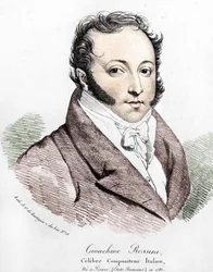 Ritratto di Gioacchino Rossini (1792-1868).