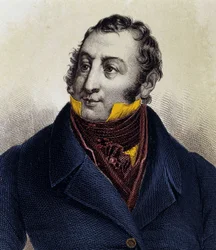 Ritratto di Gioacchino Rossini, incisione XIX secolo