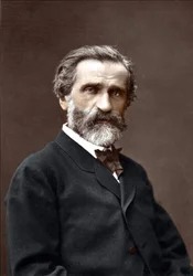 Ritratto di Giuseppe Verdi, compositore italiano