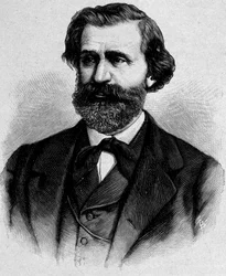 Ritratto di Giuseppe Verdi, compositore italiano (1813 - 1901)