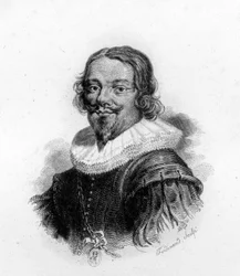Ritratto di Jacques Callot (1592 - 1635), incisore e disegnatore francese, incisione del XIX secolo
