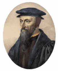 Ritratto di Jean Calvin (1509 - 1564) - incisione