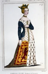 Ritratto di Jeanne - Isabelle Stuart (1426 - 1494/9), Duchessa di Bretagna