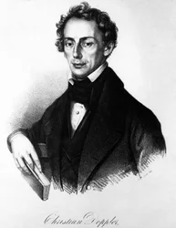 Ritratto di Christian Andreas Doppler (1803-1853), fisico austriaco. Da Franz Sir