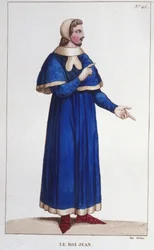 Ritratto di Giovanni II il Buono (1319 - 1364), Re di Francia incisione del 1830
