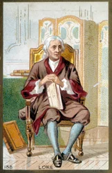 Ritratto di John Locke (1632-1704), filosofo inglese. Cromolitografia del XIX secolo
