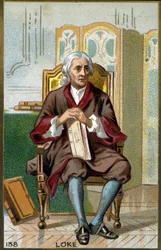 Ritratto di John Locke, filosofo inglese (cromolitografia del XIX secolo)