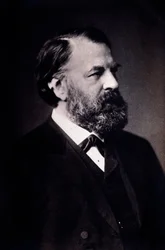 Ritratto di Joseph Joachim (1831-1907) violinista, compositore e direttore ungherese Fotografia. Milano, biblioteca del conservatorio