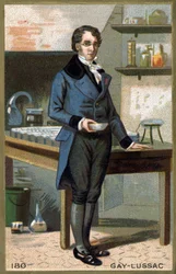 Ritratto di Louis-Joseph Gay-Lussac (Louis Joseph Gay Lussac) (1778 - 1850), fisico e chimico francese. Cromolitografia del XIX secolo