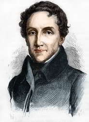 Ritratto di Louis-Mathieu Molé - Ritratto di Louis Mathieu, Conte di Molé (1781 - 1855), politico francese - in "L