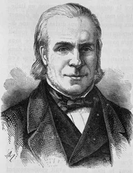 Ritratto di Louis Antoine Garnier-Pages (1803 - 1878). Incisione della fine del XIX secolo in "Histoire de France" di H. Martin