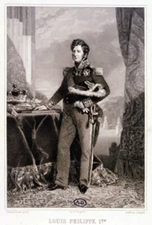 Ritratto di Luigi Filippo I, Re dei Francesi - incisione