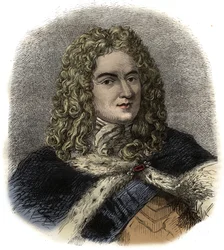 Ritratto di Louis de Rouvroy Duca di Saint-Simon - soldato, diplomatico e noto diarista francese - Ritratto di Louis de Rouvroy, Duca di Saint-Simon (1675-1755) memorialista