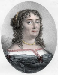 Ritratto di Madame de Scudery (1607-1701) - Ritratto di Madame de Scudery (o Madeleine de Scuderi), donna di lettere francese