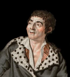 Ritratto di Marat (1743-1793) - ritratto di Jean-Paul Marat (1743-1793) politico, giornalista francese - incisione di Angelique Allais