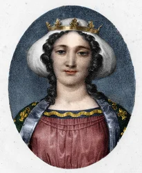 Ritratto di Margherita di Provenza (1221-1295), regina di Francia.