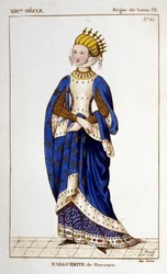 Ritratto di Margherita di Provenza (1221 - 1295), regina di Francia